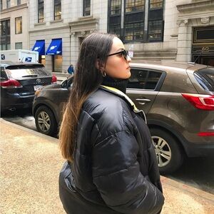 Zara Black Puffer Jacket